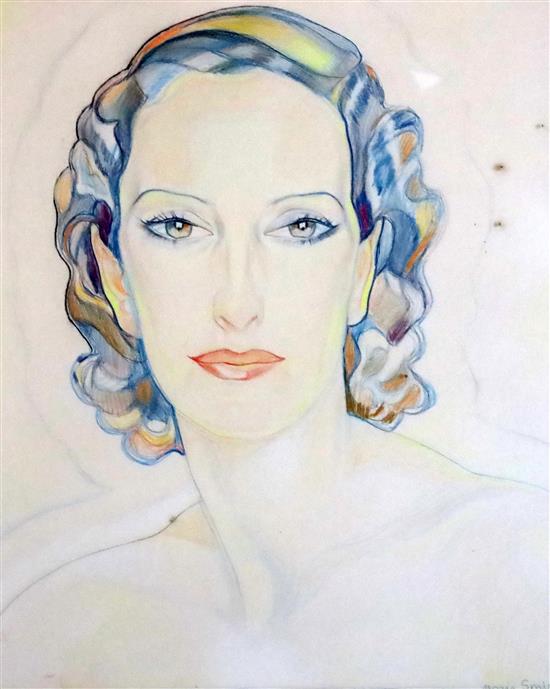 Boris Smirnoff (1895-1976) Portrait of a woman 35 x 29cm